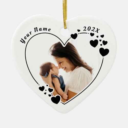 Create your own Hearts Photo Ornament