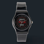 Create Your Own Hebrew Watch, Personalized / Photo Watch<br><div class="desc">Watch (HEBREW Numerals): Create Your Own - personalized professional branded item with custom logo / photo and easy further adjustments by adding text,  background colours or more images. Simple way to personalize your business,  create cool gifts for your family & friends for every occasion.</div>