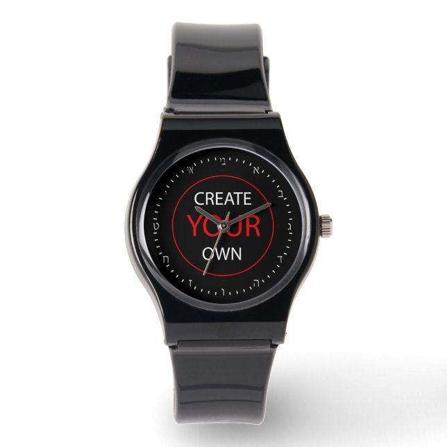 Create Your Own Hebrew Watch, Personalized / Photo Watch (Front)