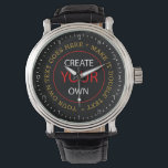 Create Your Own Hebrew Watch, Personalized / Photo Watch<br><div class="desc">Watch (HEBREW Numerals): Create Your Own - personalized professional branded item with custom logo / photo and easy further adjustments by adding text,  background colours or more images. Simple way to personalize your business,  create cool gifts for your family & friends for every occasion.</div>