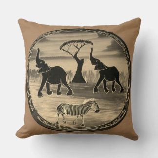 Create Your Own Hello With Love From Africa Throw Pillow