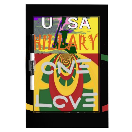 Create Your Own Hillary Stronger Together Text Dry Erase Board