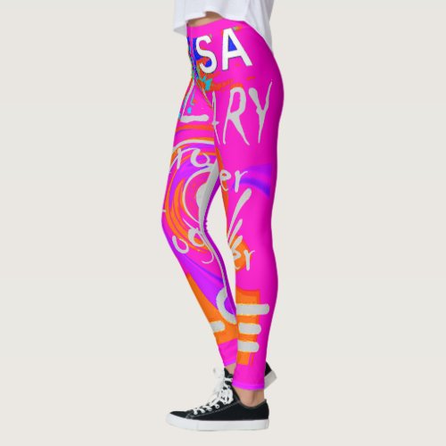 Create your own Hillary USA WE ARE with you Leggings