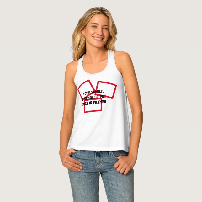 Create Your Own Hip Photo Frame  Womens   Tank Top (Front Full)