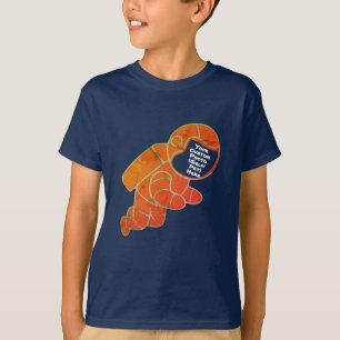 Create Your Own Hipster Custom Photo Astronaut Kid T-Shirt