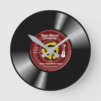 Create Your Own Hit Single Customizable 45 record! Round Clock
