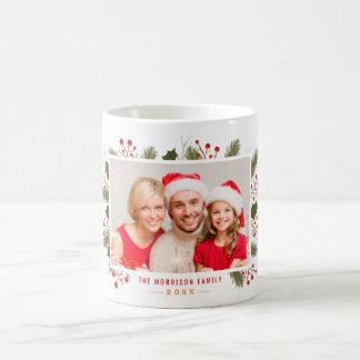 Create Your Own Holiday Christmas Family Photo Coffee Mug