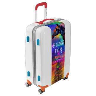 Create Your Own Home for Christmas Rainbow Art Luggage