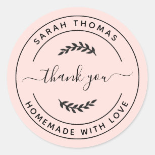 Homemade With Love Stickers –