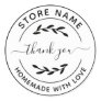 Create Your Own Homemade With Love Thank you  Classic Round Sticker