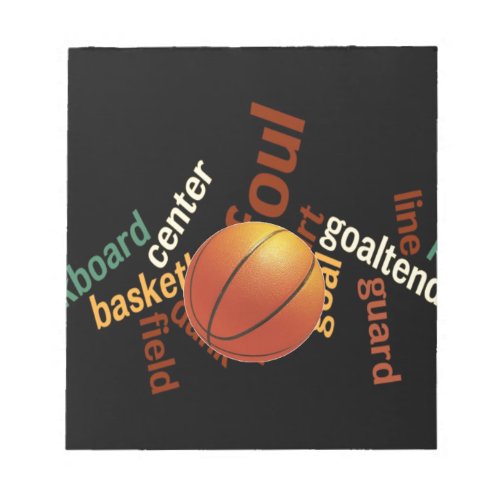 Create Your Own Hoops Basketball Sport Fanatics Notepad