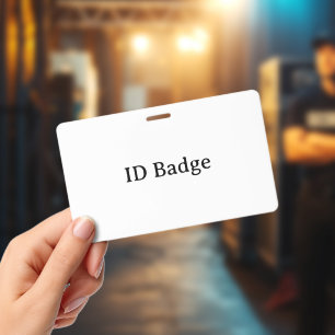 Create Your Own Horizontal 3"x5" PVC Plastic Badge