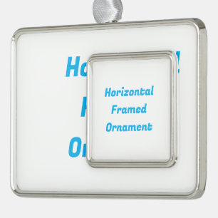 Create Your Own Horizontal Framed Ornament 