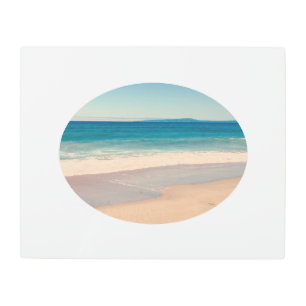 Create Your Own Horizontal Oval Framed Photo Metal Print