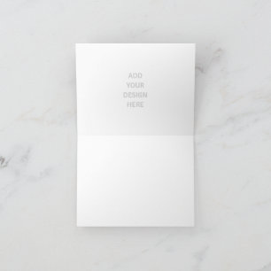 Create Your Own Horizontal Small Folded Invitation