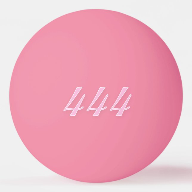 Create Your Own Hot Pink 444 Ping Pong Ball (Front)