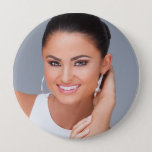 Create your own -  Huge 4 Inch Fan Button<br><div class="desc">Upload your own picture to create your own custom fan button.  This photo button is HUGE! 4 Inches. Not too small and not too big. Just right for your fans!</div>