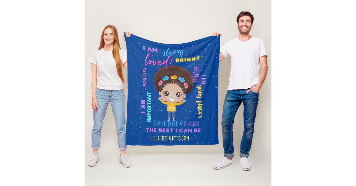 Create Your Own I AM - Positive Girl Affirmations Fleece ...