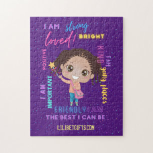 Create Your Own I AM - Positive Girl Affirmations Jigsaw Puzzle