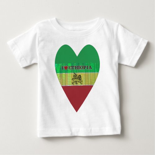 Create your own I love Beautiful Ethiopia Baby T_Shirt
