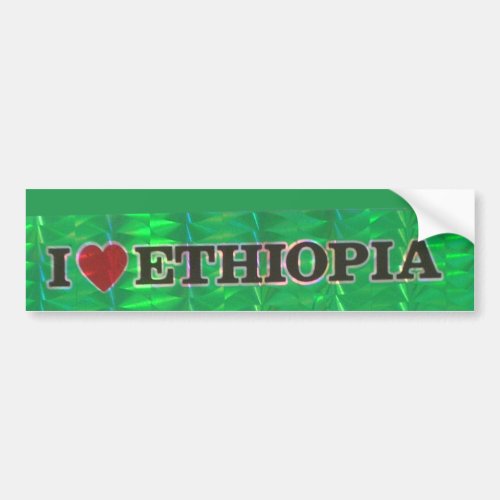 Create your own I love Beautiful Ethiopia Bumper Sticker