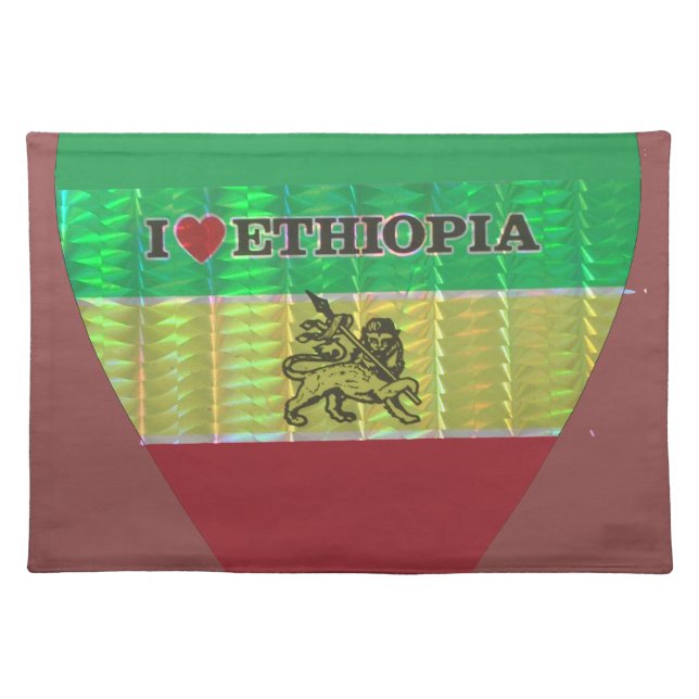 Create your own I love Beautiful Ethiopia Placemat (Front)