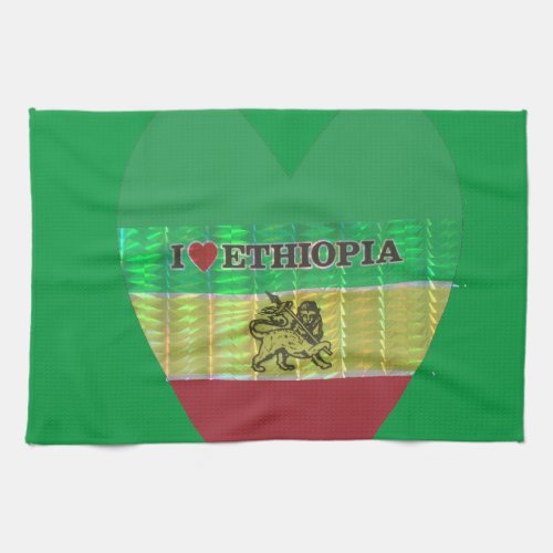 Create your own I love Beautiful Ethiopia Towel