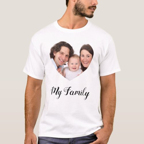 Create Your Own I love My family Valentines Day T_Shirt