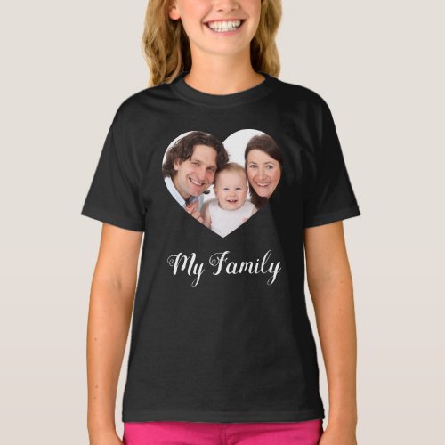 Create Your Own I love My family Valentines Day T_Shirt