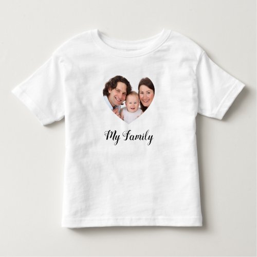 Create Your Own I love My family Valentines Day Toddler T_shirt
