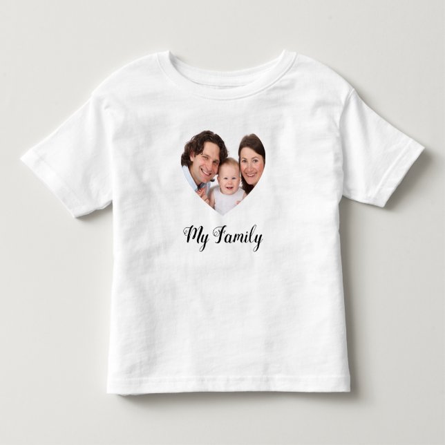 Create Your Own I love My family Valentine's Day Toddler T-shirt (Front)