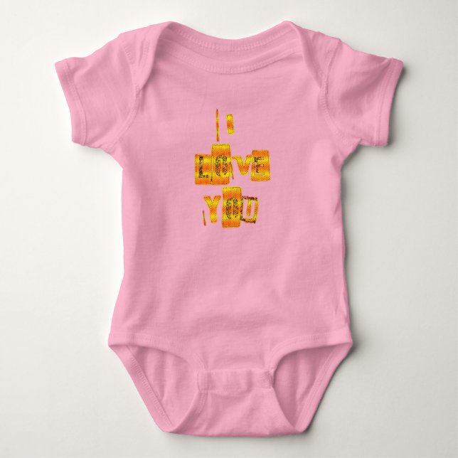 Create Your Own I Love You Baby Bodysuit (Front)