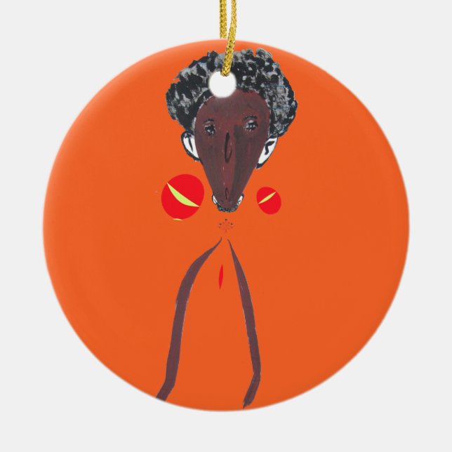 Create Your Own: I love You | Nakupenda Sana   Ceramic Ornament (Front)