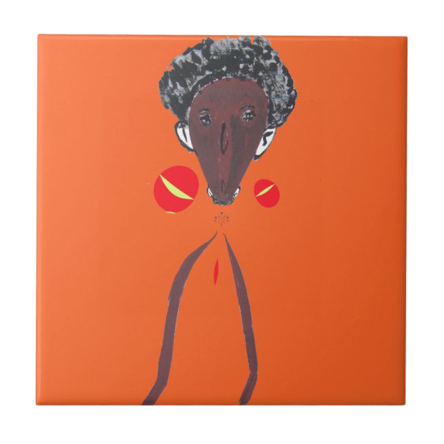 Create Your Own: I love You | Nakupenda Sana   Ceramic Tile (Front)