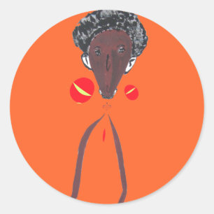 Create Your Own: I love You Nakupenda Sana Classic Round Sticker