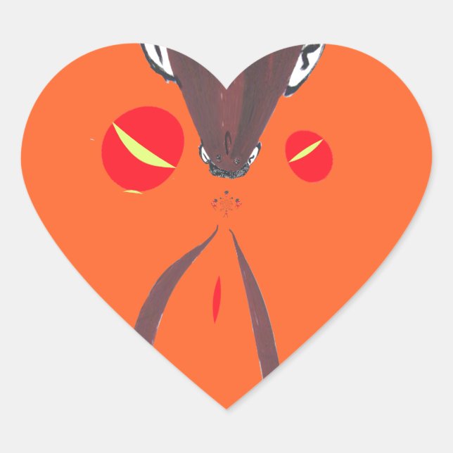 Create Your Own: I love You | Nakupenda Sana   Heart Sticker (Front)