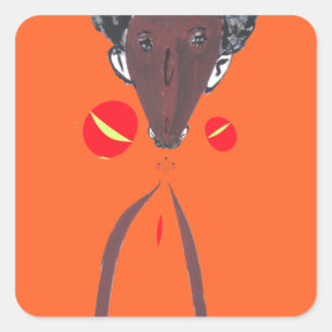 Create Your Own: I love You Nakupenda Sana Square Sticker