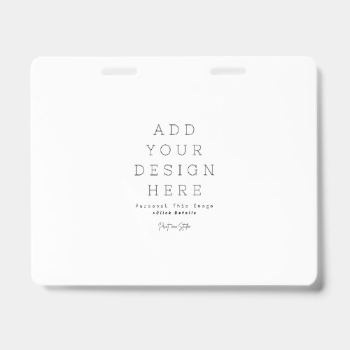 Create Your Own ID Badge