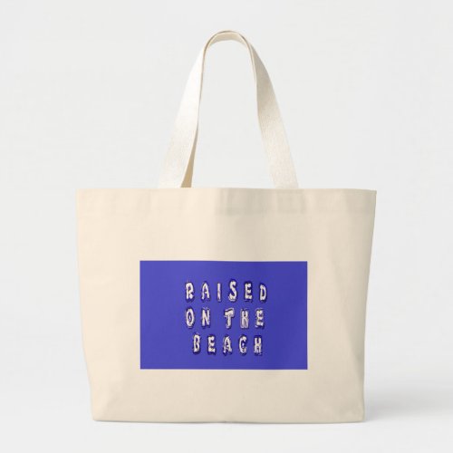 Create Your Own Inspirational Beach Life Large Tote Bag