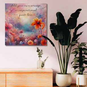 create your own inspirational message,flowers jigsaw puzzle