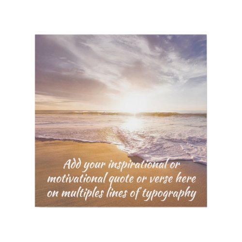 Create Your Own Inspirational  Motivational Quote Gallery Wrap