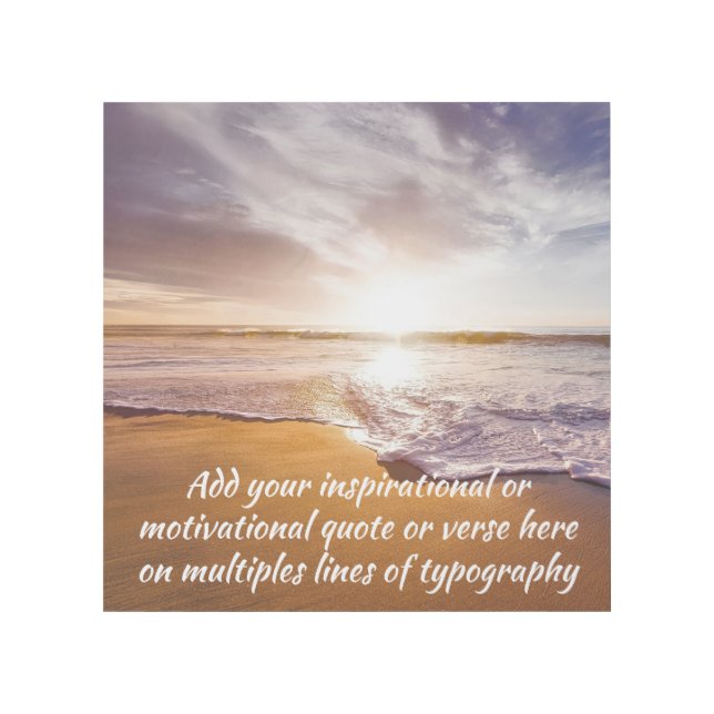 Create Your Own Inspirational / Motivational Quote Gallery Wrap (Front)