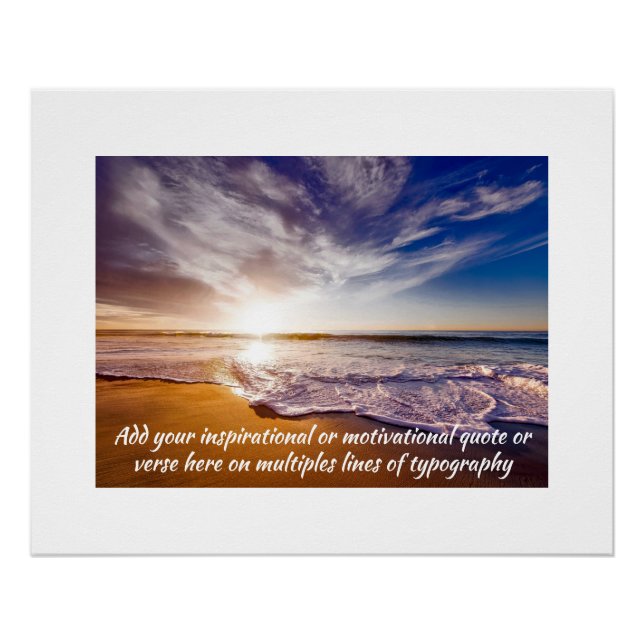 Create Your Own Inspirational / Motivational Quote Poster (Front)