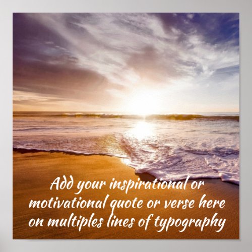 Create Your Own Inspirational  Motivational Quote Poster