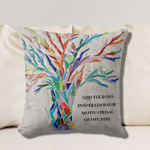 Create Your Own Inspirational/Motivational Quote  Throw Pillow