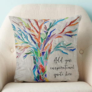 Create Your Own Inspirational Motivational Quote  Throw Pillow