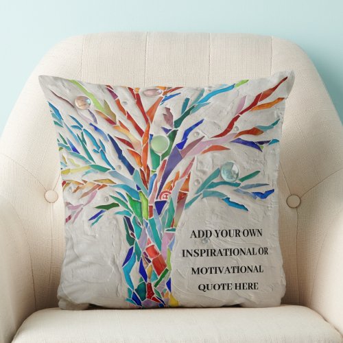 Create Your Own Motivational Quote Throw Pillow