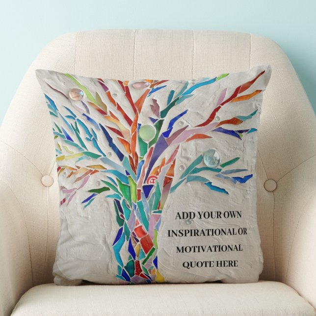 Create Your Own Inspirational/Motivational Quote  Throw Pillow (Creator Uploaded)