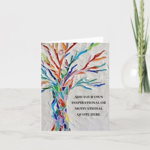 Create Your Own Inspirational  Motivational  Thank You Card