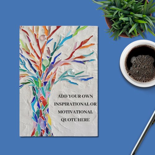 Create Your Own Inspirational  Motivational Tree  Thank You Card